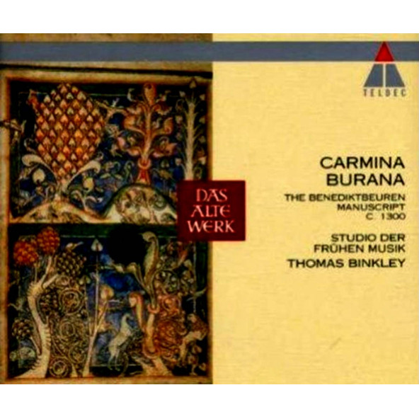 CARMINA BURANA - THE BENEDIKTBEUREN MANUSCRIPT C.1300 STUDIO DER FRUHEN MUSIK THOMAS BINKLEY (2 CD)