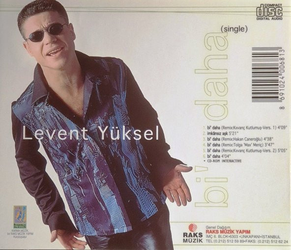 LEVENT YÜKSEL - BİDAHA (CD) - Resim 2