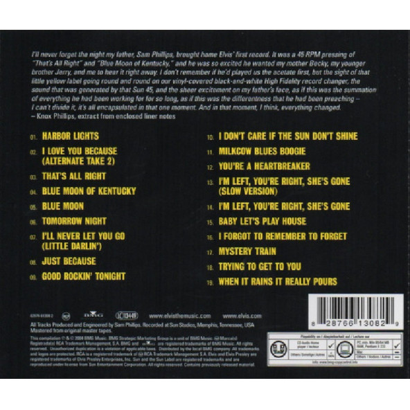 ELVIS PRESLEY - ELVIS AT SUN (CD) (2004) - 2