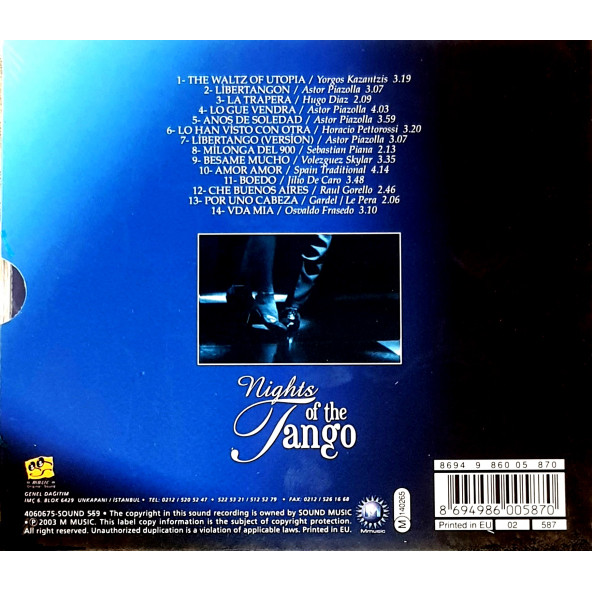 NIGHTS OF THE TANGO - VARIOUS (CD)(2003) - 2