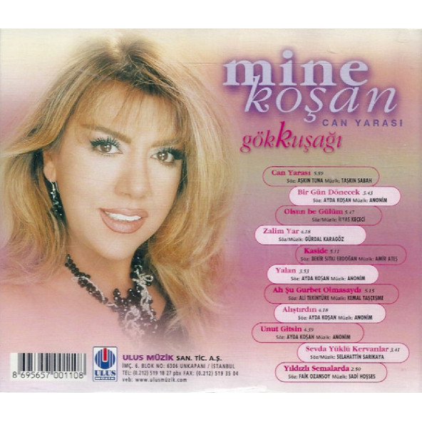 MİNE KOŞAN - GÖKKUŞAĞI CAN YARASI (CD) (2000) - 2