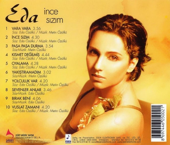 EDA - İNCE SIZIM (CD) (2003) - Resim 2