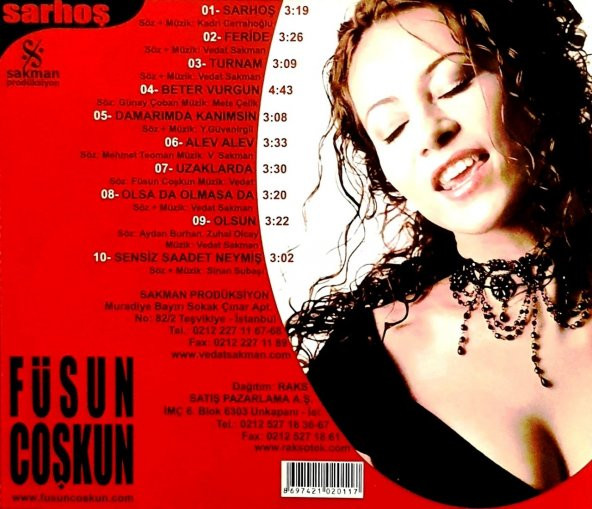 FÜSUN COŞKUN - SARHOŞ (CD) - 2