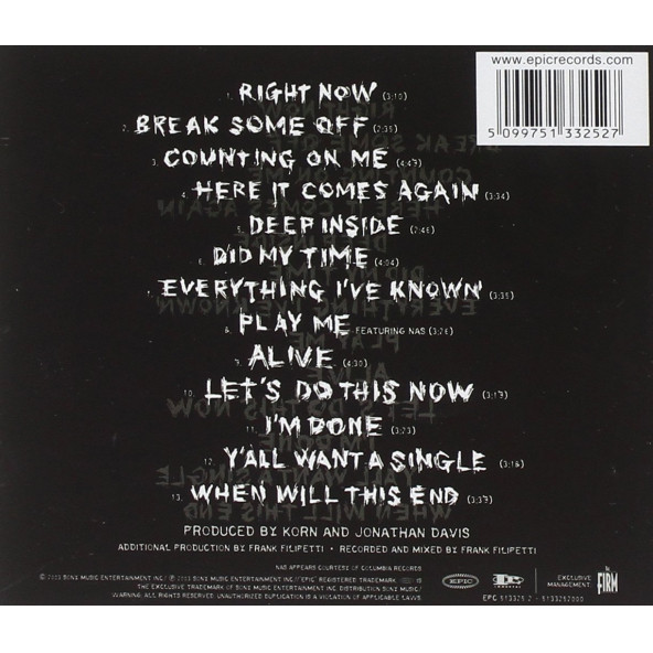 KORN - TAKE A LOOK IN THE MIRROR (CD) (2003) - 2