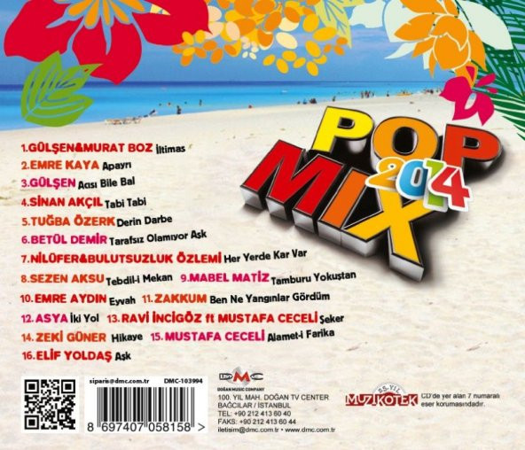 POP MIX 2014 - ÇEŞİTLİ SANATÇILAR (CD) (2014) - 2