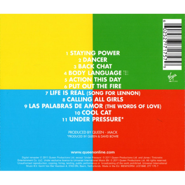 QUEEN - HOT SPACE (2011 REMASTER) (CD) - 2