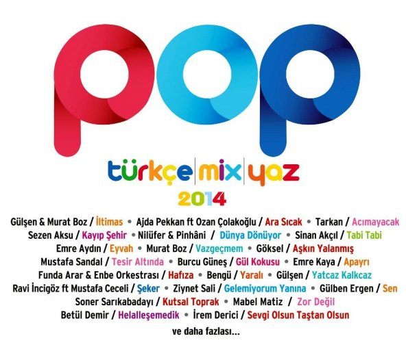POP TÜRKÇE MIX 2014 ( 4 CD ) - 1