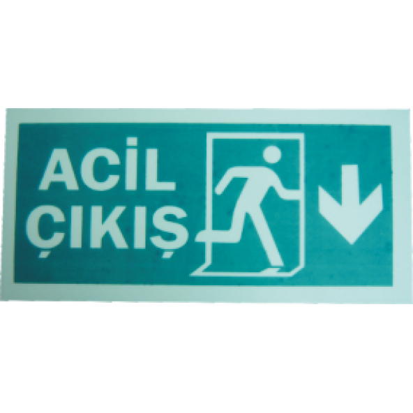 LOREX LR-FD Fotolüminesans Fosforlu Yön Levhası (Aşağı Yön)