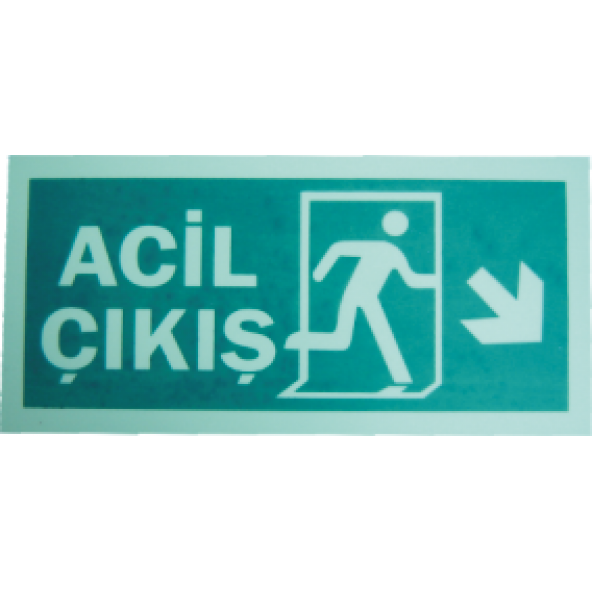 LOREX LR-FRD Fotolüminesans Fosforlu Yön Levhası (Sağ-Aşağı Yön)