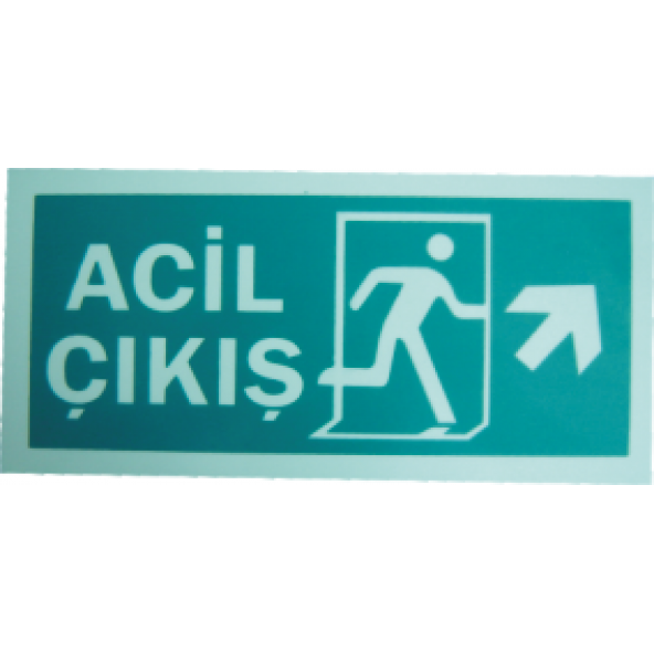 LOREX LR-FRU Fotolüminesans Fosforlu Yön Levhası (Sağ-Yukarı Yön)