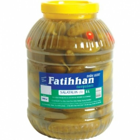 Fatihhan Salatalık Çubuk Turşusu Pet 5 kg