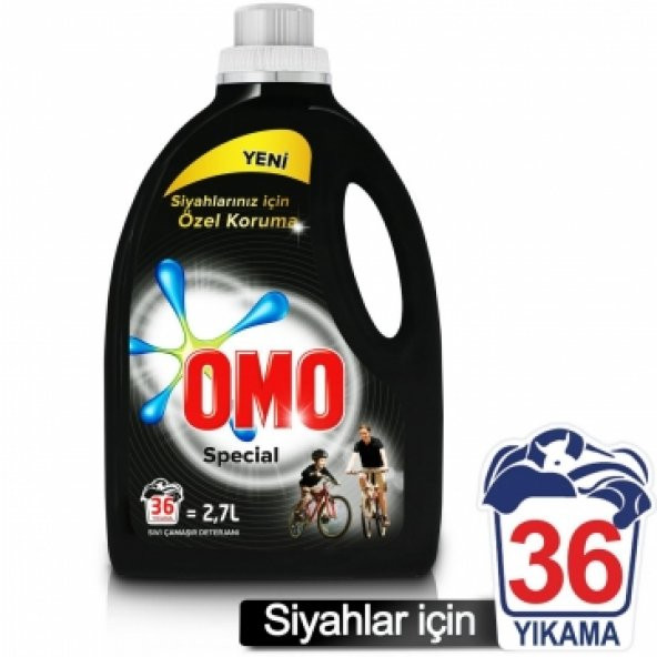 Omo Special Black 36 Yıkama Sıvı Çamaşır Deterjanı 2700 ml