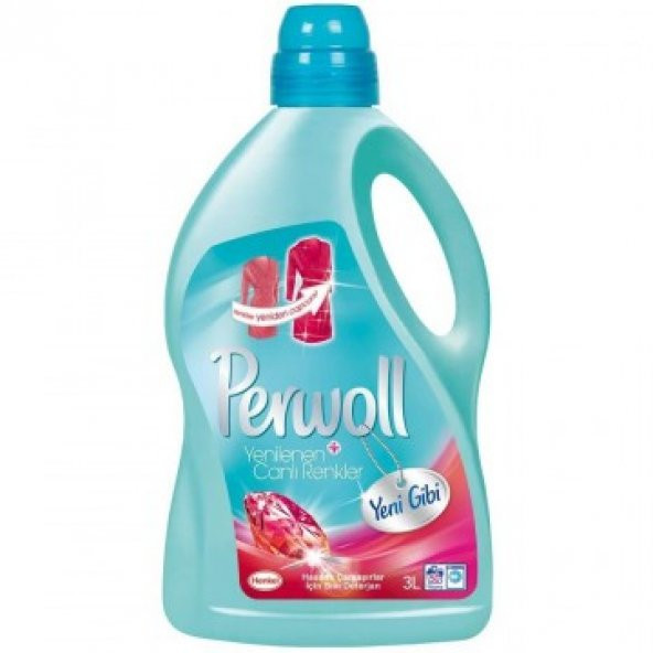 Perwoll Yenilenen Canlı Renkler Sıvı Çamaşır Deterjanı 3 lt