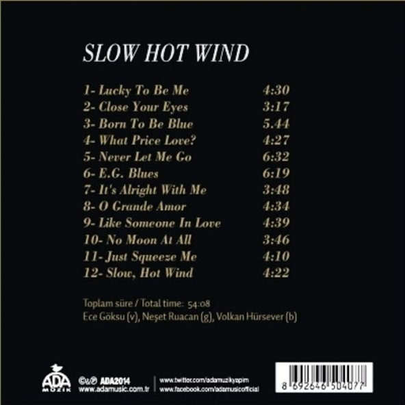 ECE GÖKSU &  NEŞET RUACAN &  VOLKAN HÜRSEVER - SLOW HOT WIND - 2