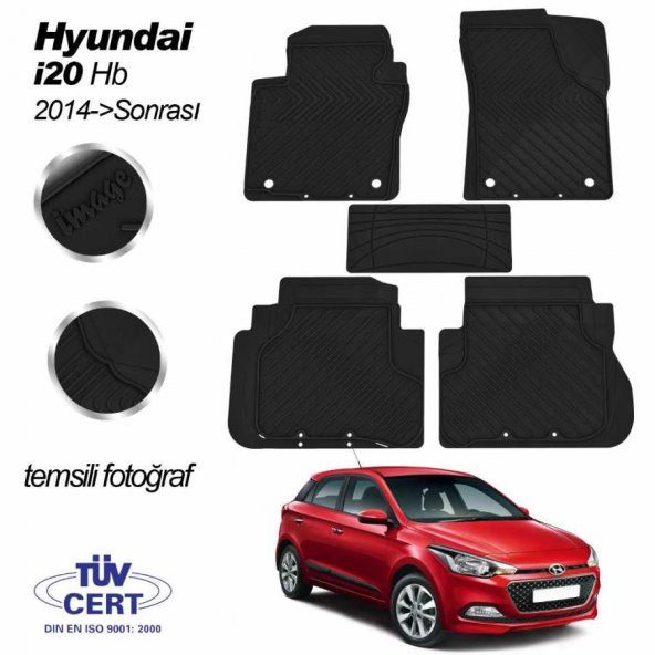 İmage Hyundai İ20 2014 Oto Paspas Seti Siyah