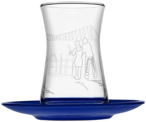 Paşabahçe Meet Me in İstanbul Çay Seti  (4bardak+4tabak)