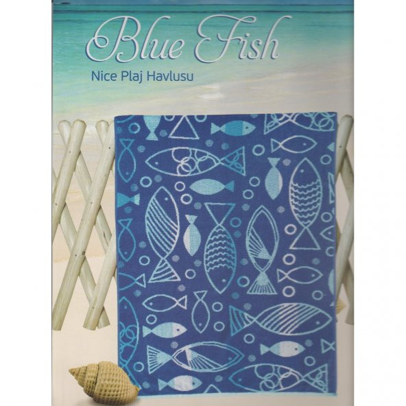 Özdilek Nice Blue Fish 70*150 Cm Plaj Havlusu