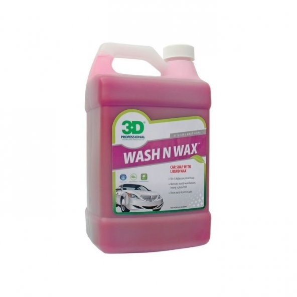 3D Wash N Wax Cilalı Şampuan 3.79 lt.