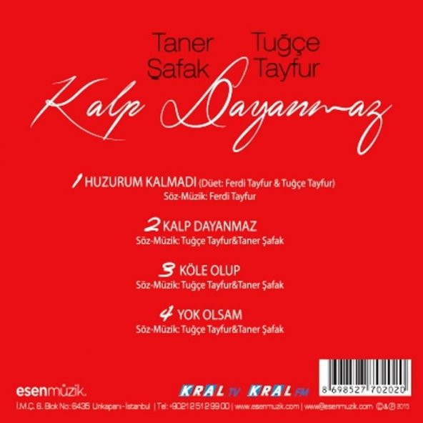 TUĞÇE TAYFUR & TANER ŞAFAK - KALP DAYANMAZ - 2