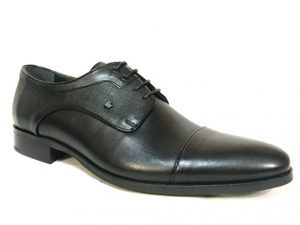 Fastway 1871 Siyah Deri Bağcıklı Erkek Ayakkabı