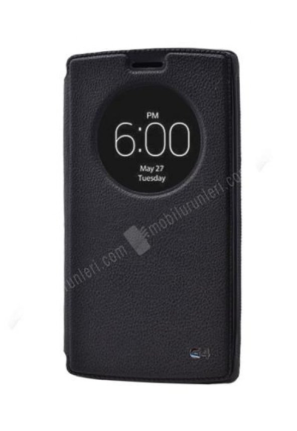 LG G4 Vantuzlu Standlı Siyah Kılıf