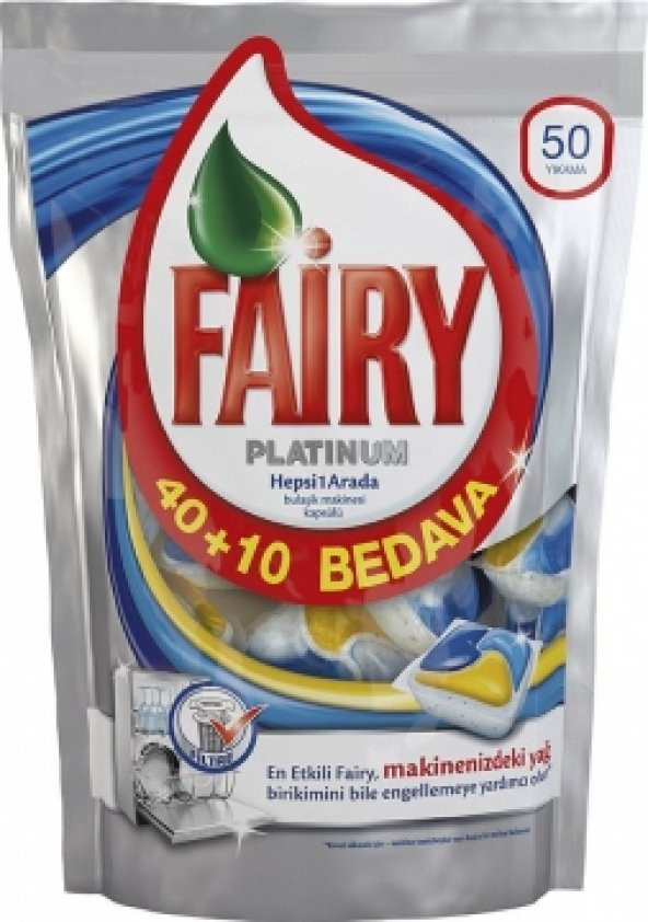 Fairy Platinum 50li Bulaşık Makinesi Kapsülü
