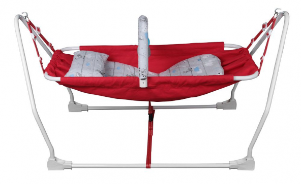 Norfolk Baby Sleep Oyuncaklı Sallanır Bebek Beşiği Hamak Beşik Sallanır Bebek Hamağı Mavi - 2