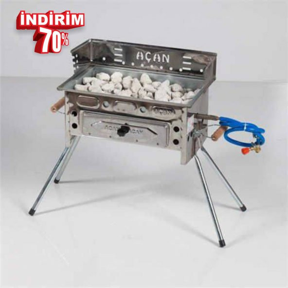 TÜPLÜ MANGAL AÇAN IZGARA BARBEKÜ TAŞLI CE SERTİFİKALI - 4