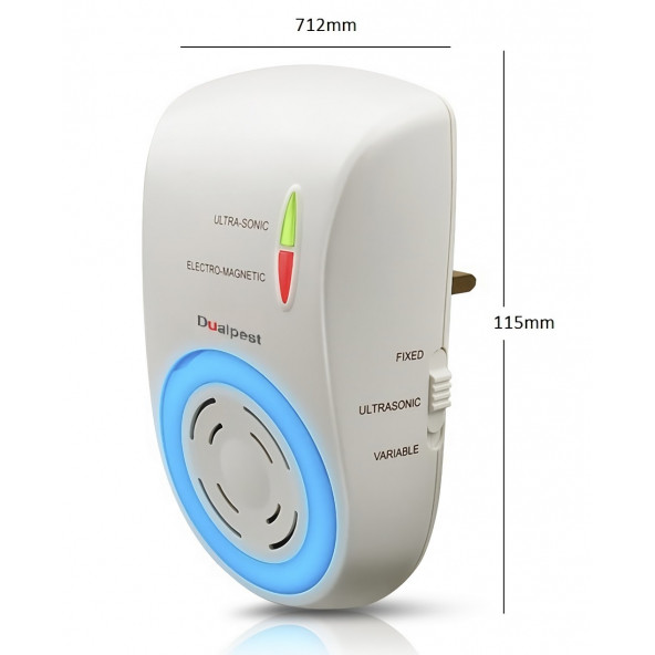 Dualpest An-A833 Ultrasonik Fare Haşere Sinek Böcek Kovucu - 4