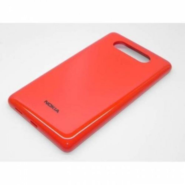 Nokia Lumia 820 Arka Pil Batarya Kapak Orjinal Kırmızı
