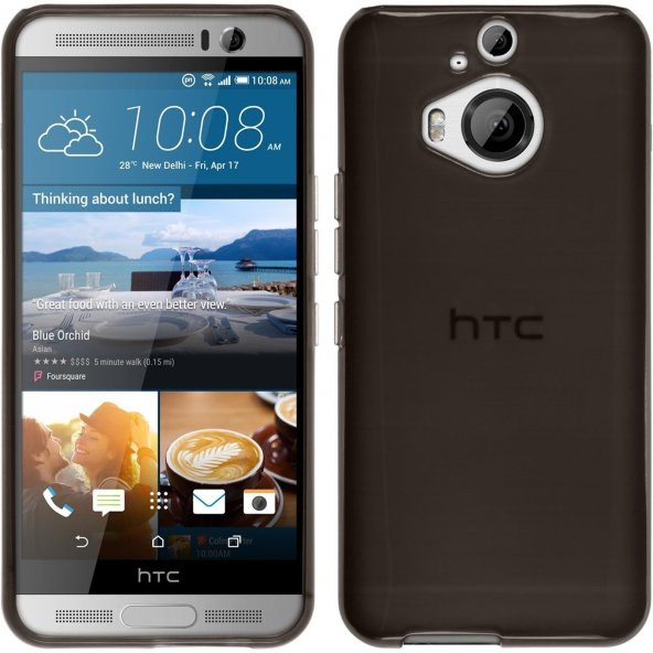 HTC One M9 Plus Tam Korumalı Silikon Kılıf Siyah