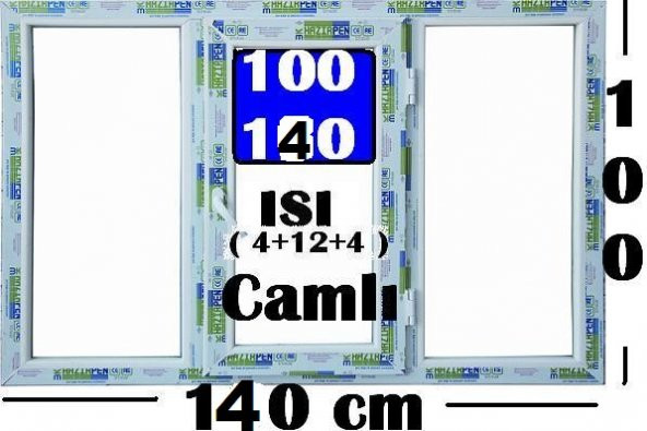100 X 140 ISI CAMLI PENCERE