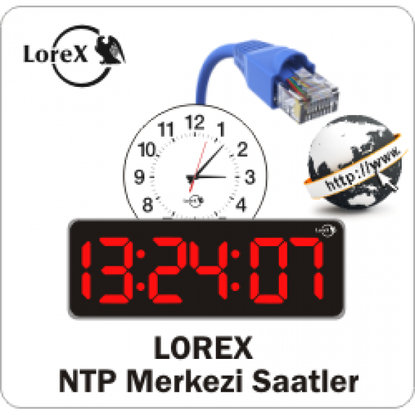 Lorex LR-SC2006 6 Dijit Dijital Merkezi Saat (Çift Yüzlü)