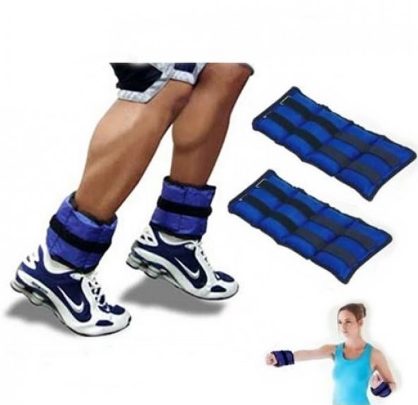 El ve Ayak Ağırlığı 2 kg x 2 Adet