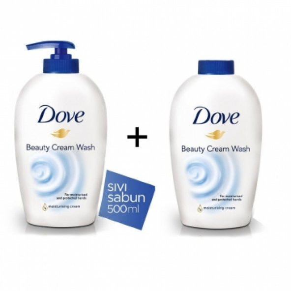 Dove Sıvı Sabun Cream Wash 500 ml + 500 ml Yedek