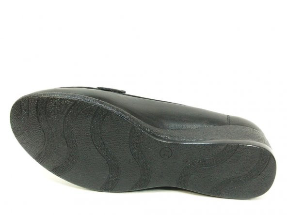 Filik 128 Siyah 100 Deri Ortopedik Comfort Bayan Ayakkabı - Resim 5