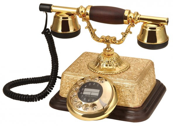 Şato Altın Varaklı Klasik Telefon