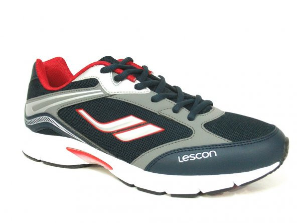 Lescon L3509 Lacivert Kırmızı Erkek Günlük Running Spor Ayakkabı