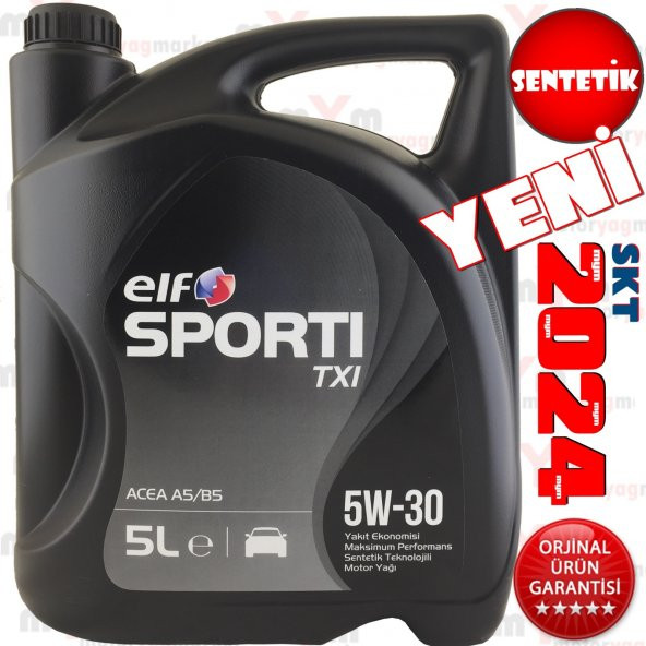 Elf Sporti TXI 5W-30 5 Litre Benzin-LPG ve Dizel Motor Yağı *2019