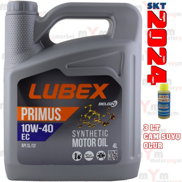 Lubex SL 10W-40 4 Litre Motor Yağı +Cam Suyu Konsantresi