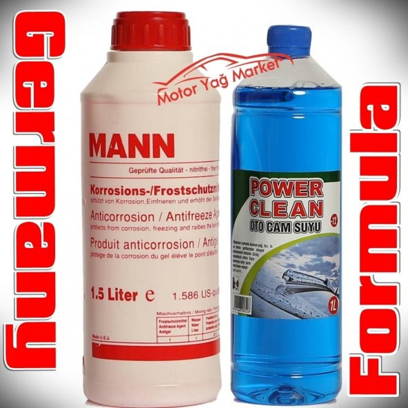 Mann Organik Kırmızı -37C Antifriz 1.5Lt Germany Formula+Cam Suyu
