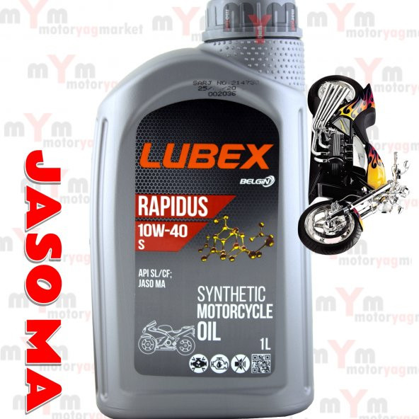 Lubex 4T 10W-40 4 Zamanlı Sentetik Motosiklet Motor Yağı 1 Litre