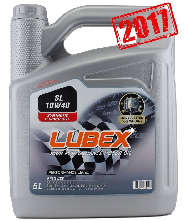 Lubex SL 10W-40 5 Litre Semi Sentetik Benzin-LPG Motor Yağı