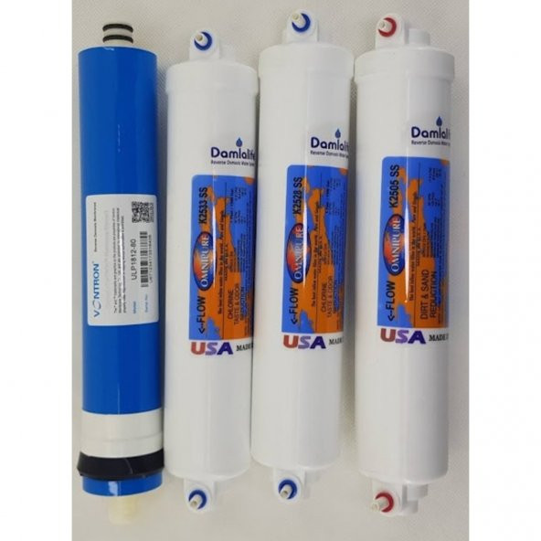 Omnipure Usa 4Lü Vontron Membran Filtre Seti