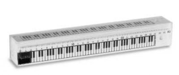 Piyano Tuşeli Cetvel