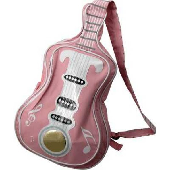 Gitar Şeklinde Çapraz Askılı Pembe Çanta