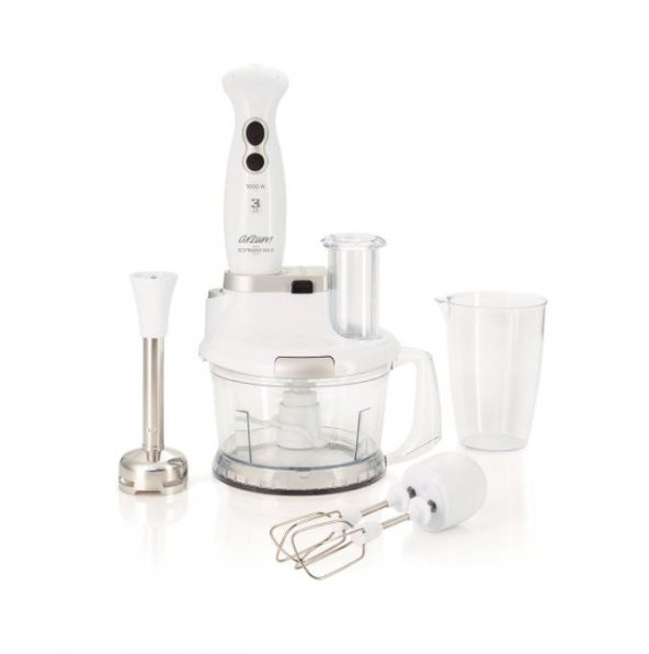 Arzum AR1004 Soprano Max Multi Blender Seti BEYAZ RENK