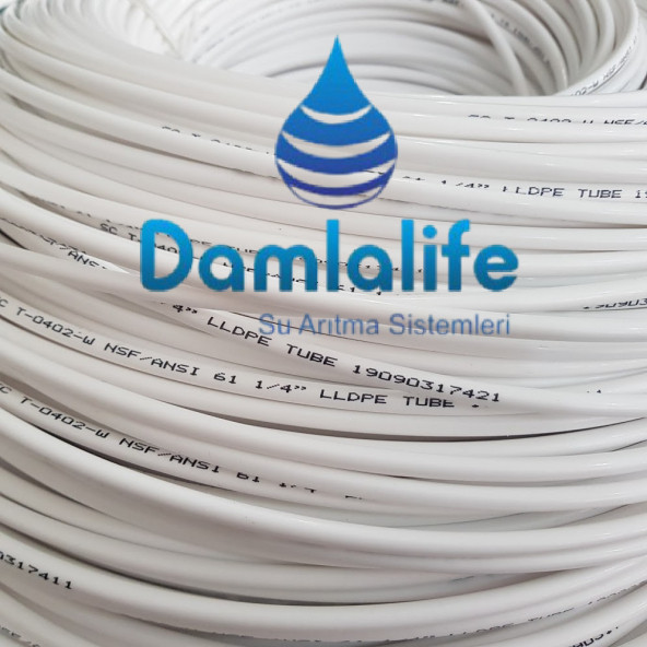 TAİWAN Su Arıtma Hortum nsf onaylı 1/ 4 - 6 MM 5 metre - Resim 4