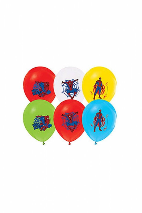 Spiderman Baskılı Balon 10lu