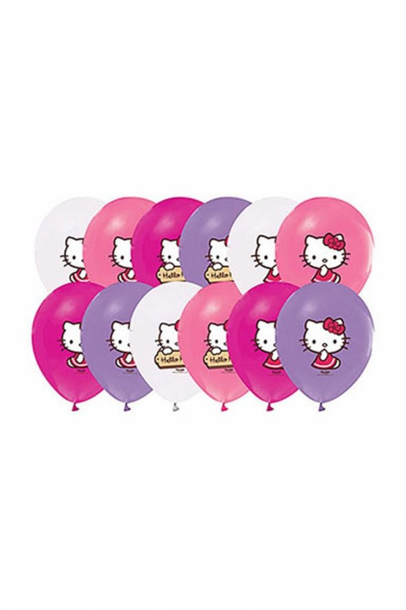Hello Kitty Baskılı Balon 10lu